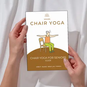 Chair Yoga Beginner Guide, Low Impact Senior Fitness Tutorial, Enhance Strength and Flexibility, Simple Chair Yoga Training Book