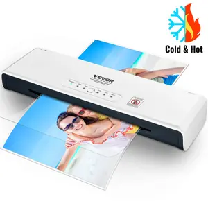 【Father's Day】VEVOR Laminator,  13-inch Laminating Machine, 4 Rollers Hot and Cold Thermal Laminator, Quick Warm-up, Fast Laminating Machine with 3 mil Lamination Films for Home, Office, School