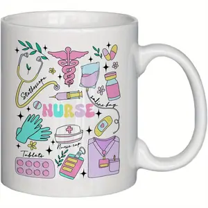 1pc, 11oz, Nurse Gifts for Women - Nurse Coffee Cup, Nursing Gifts for New Nurses, Best Gifts for Nicu Nurse, Nicu Nurse Gifts, Nurse Milk Ceramic Coffee Mug Cup, Nurses Week Gifts