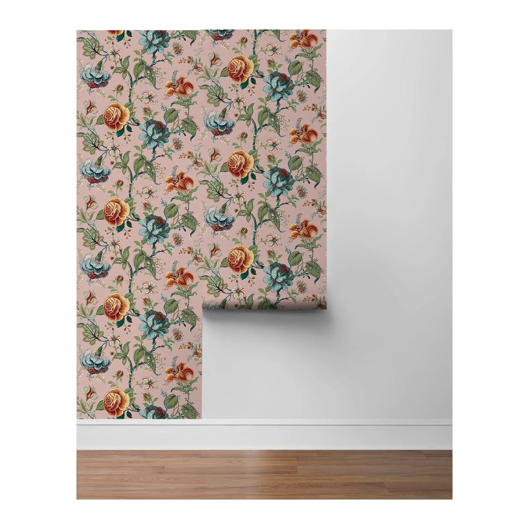 NextWall Sanibel Floral Trail Peel and Stick Wallpaper NextWall Sanibel Floral Trail Peel and Stick Wallpaper