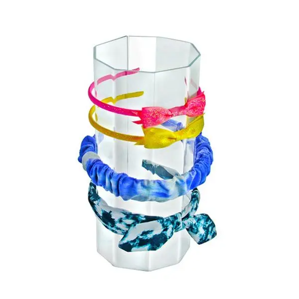 Azar Displays Small Acrylic Headband Holder, Headband Roll Size: 11.75"W x 5"D , Clear