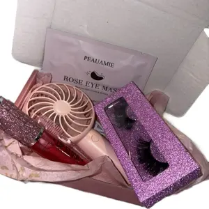 Lash Beauty Box with Eyelashes, Makeup Tools, and Accessories Eyelash Extensions