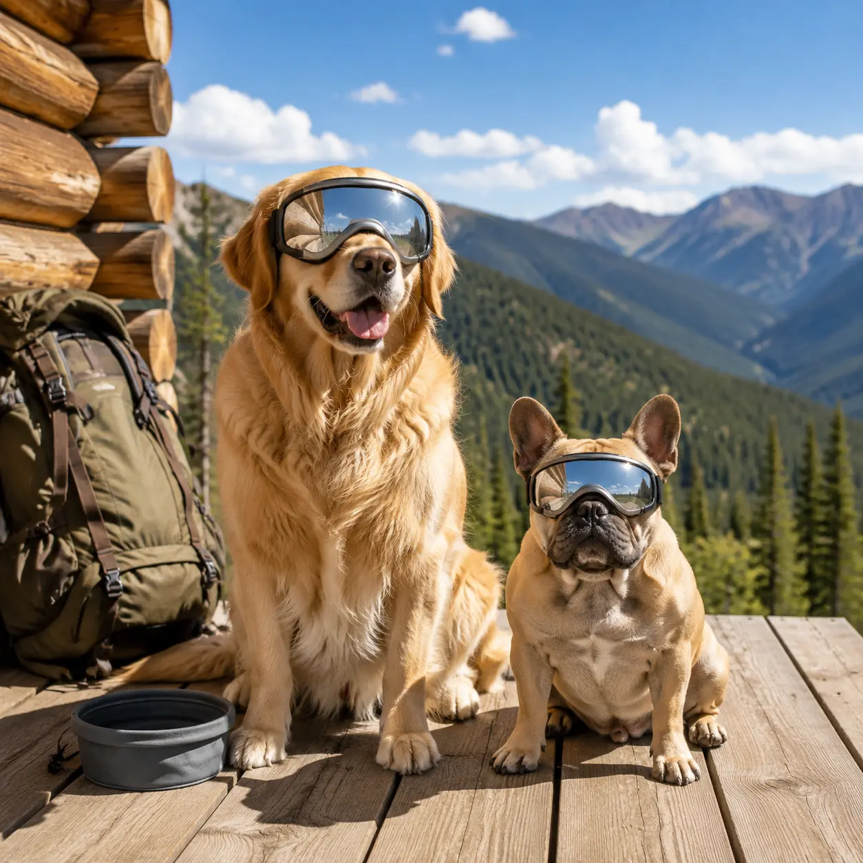 Medium & Large Dog Goggles - Thick Windproof, High-Clarity Anti-Glare, Drop-Resistant Durable Pet Outdoor Glasses with UV Protection, Anti-Fog Vent, Soft TPU for Eye Safety, Outdoor Adventure, Day Gift, Rex Specs Pet Eyewear Accessory