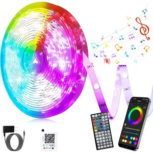 Led Lights for Bedroom 400ft (4 Rolls of 100ft) Music Sync Color Changing Led Strip Lights, Led Light Strip with Remote, App Control, DIY Design RGB Led Strip for Room Decor Gaming Accessories