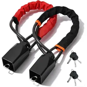 Car Steering Wheel Lock, 2pcs Anti-Theft Security Device,Maximum Locking Length of 17 inches,Universal Security Lock,Durable Steel Construction,Easy to Install,Suitable for sedans, SUVs, and Trucks