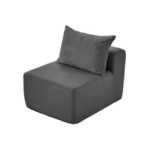 Winzoo Bean bag chair Corner Seat for Sectional Sofa, Modular Cloud Couch Deep Seat Sleeper Sofas with Throw Pillows