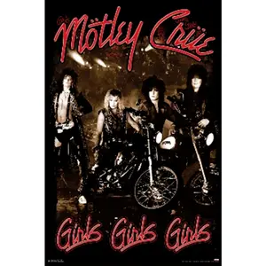 Motley Crew Girls Girls Girls Poster