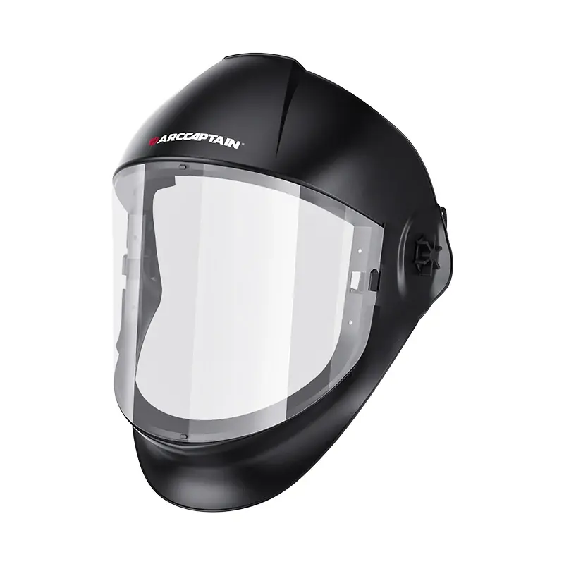 ARCCAPTAIN Z87+ Full Face Safety Welding Helmet - ANSI Z87.1 Certified, Polycarbonate Visor, Impact-Res., Unisex Adjustable Ratcheting Headgear for Grinding, Cutting (Father's Day Gift)