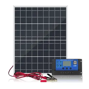 15W Solar Panel Portable Charger for Cell Phone, Outdoor, Camping, Traveling, Rooftop, RV, Car, Emergency Power Supply, Monocrystalline Solar Panel