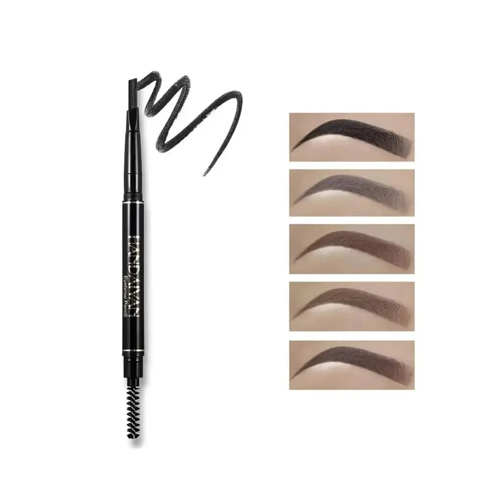 Professional Auto-rotating Double-ended Eyebrow Pencil (Black)