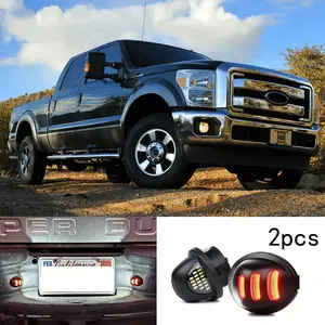 2 Pcs LED License Plate Light, Led Car Lights, Fit Ford F150/F250/F350/Ranger, FCC Certified, Peace of Mind, Plug & Play Time-Saving, Energy Saving, Weather Resistant, Enhance Night Recognition, Practical Modification Choice