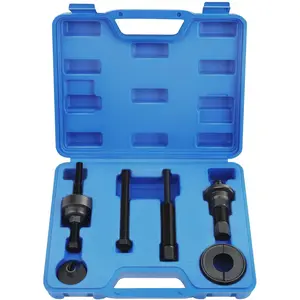 Power Steering Pump Pulley Removal Tool Set, Heavy Duty Carbon Steel Power Steering Pulley Puller/Installer for Quick Disassembly, Portable Tool for Most Vehicles