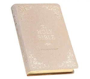 KJV Holy Bible, Standard Size Faux Leather Red Letter Edition Thumb Index, Ribbon Marker, King James Version, Pearlescent Taupe (KJV Deluxe Gift Editions) Imitation Leather – July 1, 2023