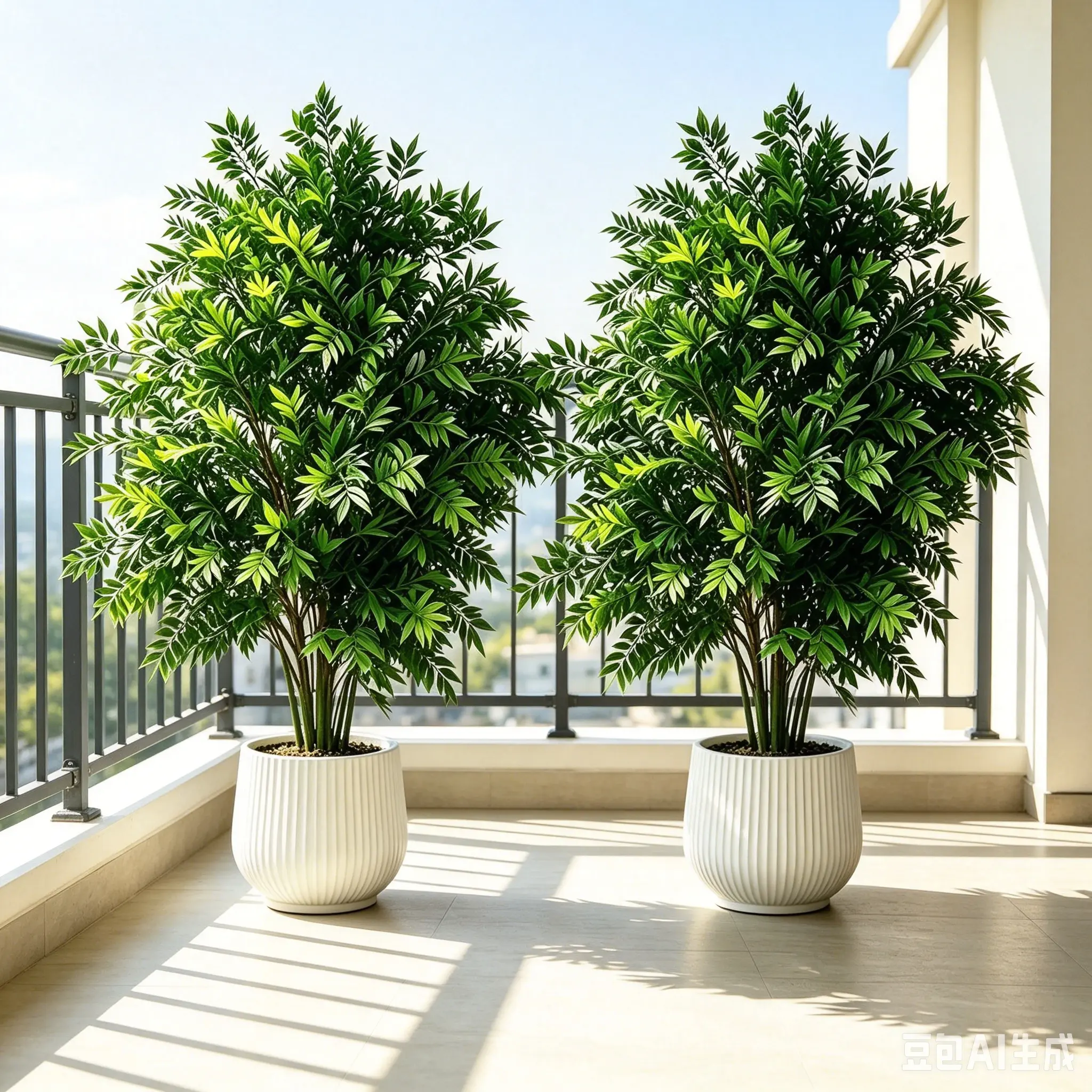 2-Pack Decorative PVC Artificial Areca Palm Trees - Real-Touch Faux Bamboo Floor Plants, Dustproof Leaf Pattern Fake Tropical Greenery for Living Room, Office Decor, Low-Maintenance Plants for Busy Workers, Pot Not Included