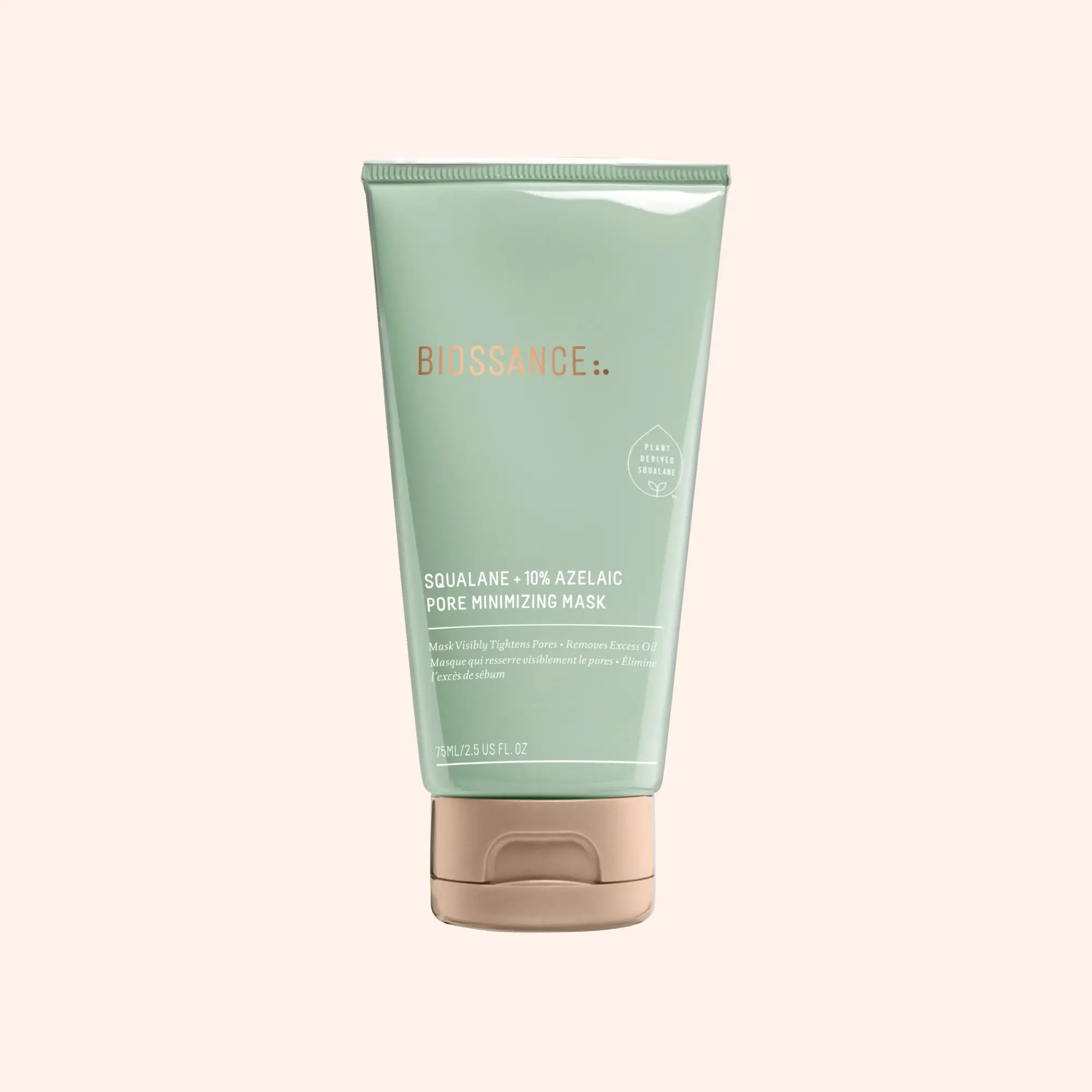 BIOSSANCE Squalane + 10% Azelaic Acid Pore-Minimizing Face Mask, Skincare Treatment for Pore Refinement
