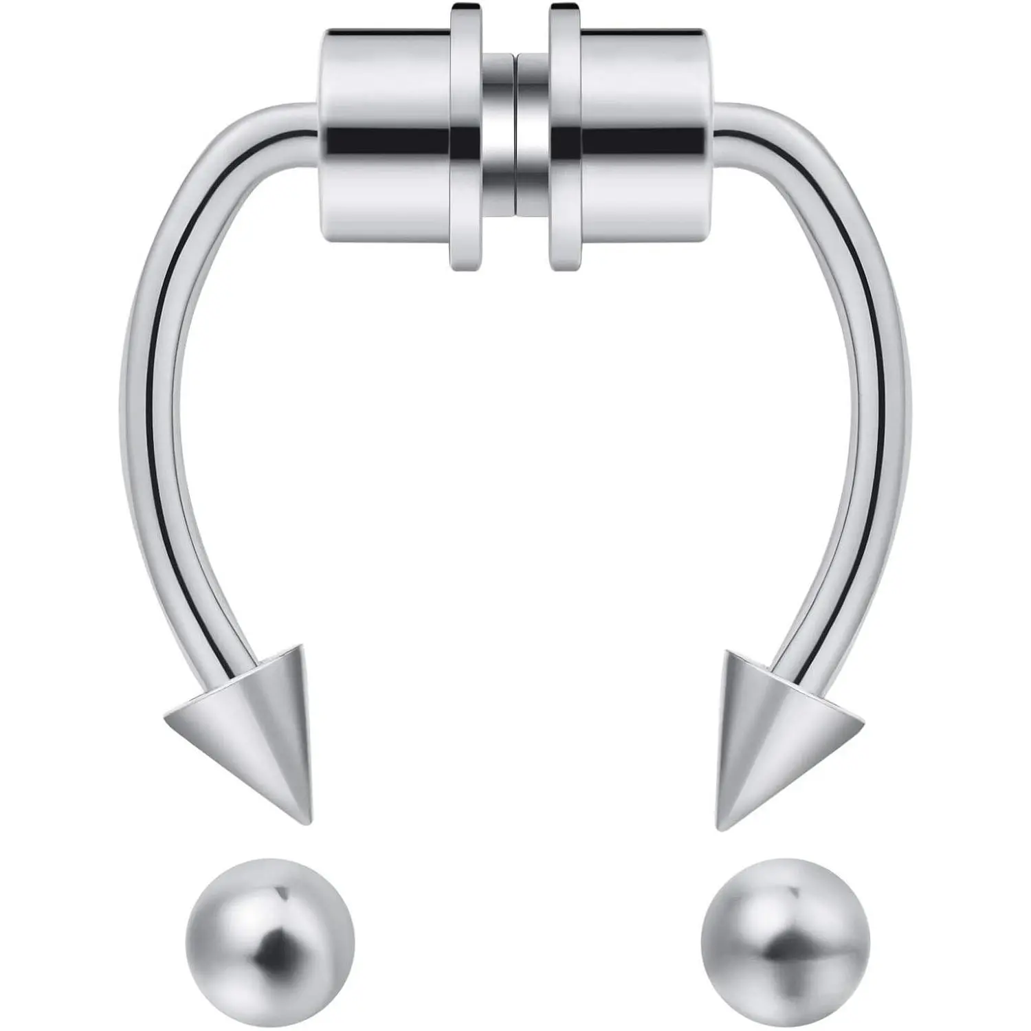 Fake Nose Ring Septum Piercing Magnet Magnetic Nose Hoop Rings Faux Septum Rings Non Piercing Clip On Nose Hoop Rings