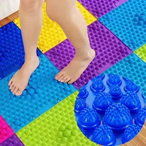 6pcs Colorful Acupressure Mats, 38cmx28cm Massage Pads, Toe Pressure Boards, Foot Massage, Relaxation, Sensory Training, Fun Toys, Relaxation Aid
