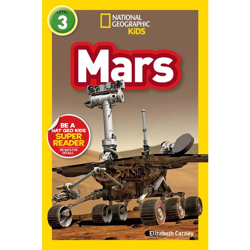 USED Book - Mars (National Geographic Kids Readers, Level 3) by Carney, Elizabeth (Paperback) - english