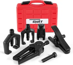 Orion Motor Tech 5-in-1 Front End Service & Splitter Removal Kit, Heavy Duty Ball Joint Separator, Tie Rod End Puller & Pitman Arm Removal Tool Set for Cars & Trucks, fathersdaygift