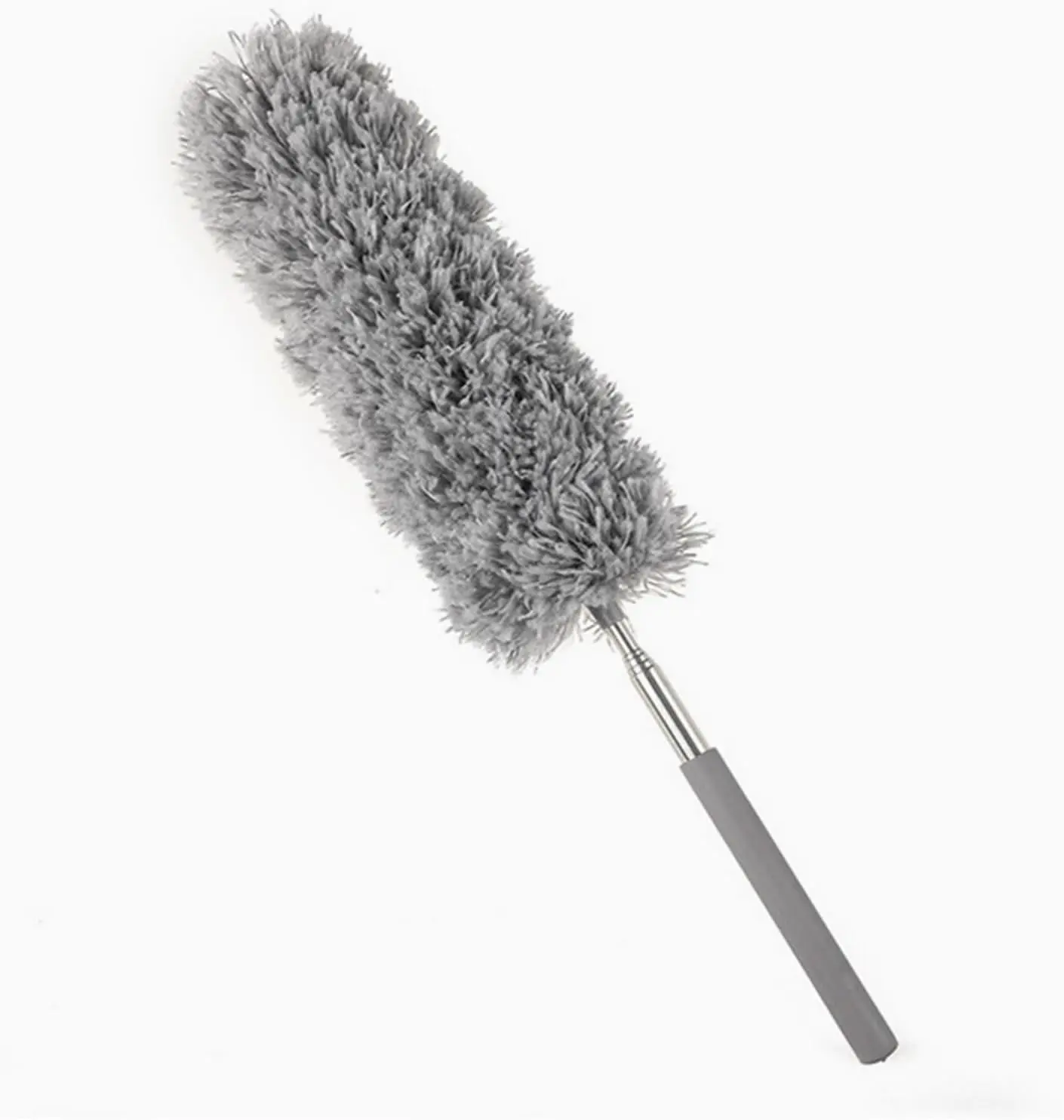 Extendable Feather Duster, Microfiber Duster, Ceiling Fan Duster, Feather Dusters for Cleaning, Dust Cleaner, Cobweb Duster - Electrostatic Bendable Head - up to 280cm