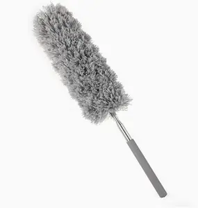 Extendable Feather Duster, Microfiber Duster, Ceiling Fan Duster, Feather Dusters for Cleaning, Dust Cleaner, Cobweb Duster - Electrostatic Bendable Head - up to 280cm