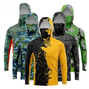 Sun Protection Clothing for Men & Women — Fishing Hoodie, Sun Protection Rash Guard, Cycling Jacket/Shirt Cover, Mountaineering Face Collar Coat, Tech Fleece Activewear