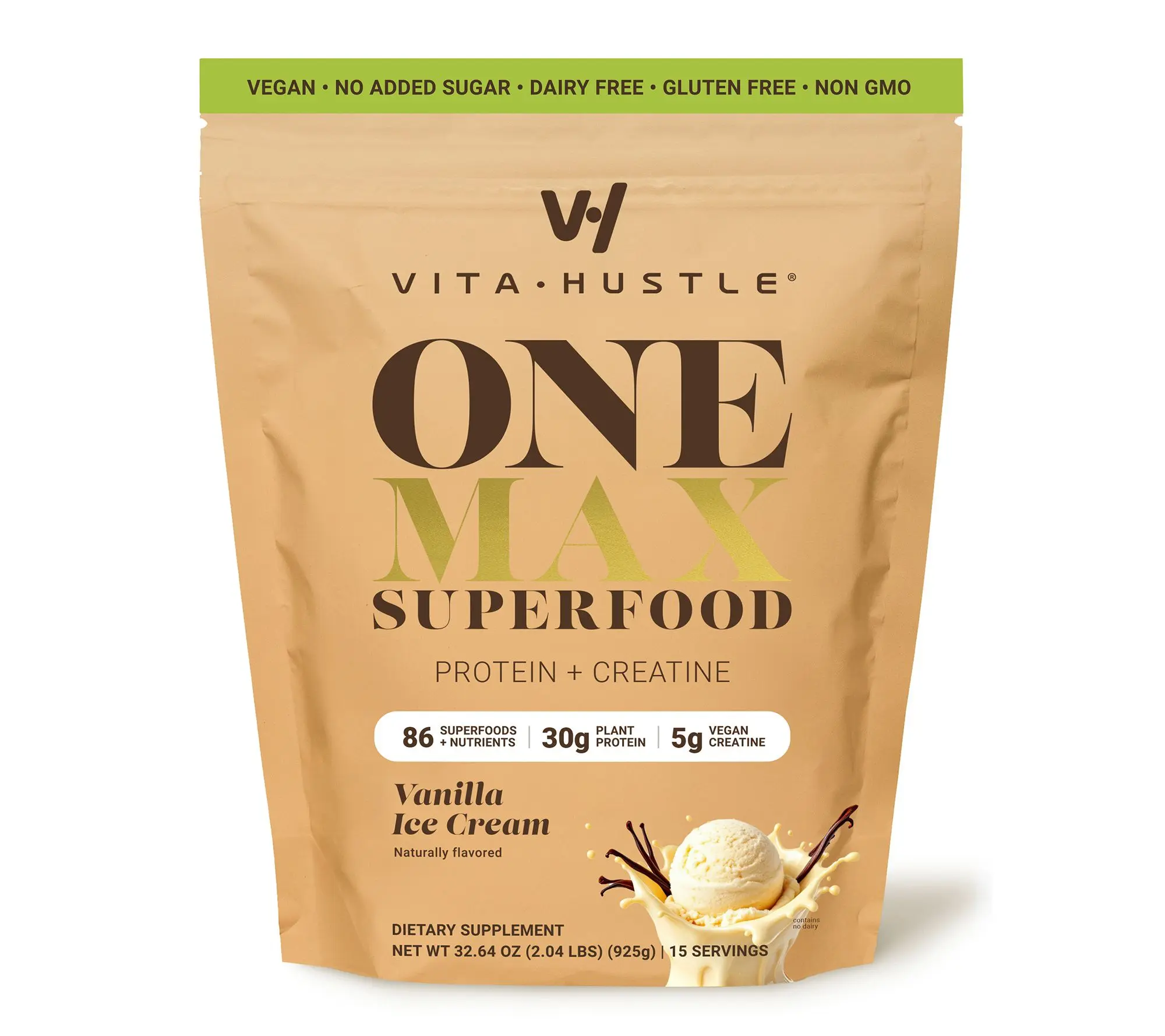 VitaHustle ONE Superfood Max Protein with Creatine 15-Servings VitaHustle ONE Superfood Max Protein with Creatine 15-Servings