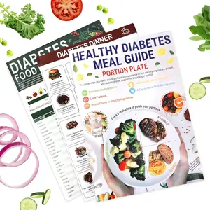 2026 3 Pcs Diabetic Food List and Meal Planner Chart, Glycemic Index Charts Contain Serving Size Carbs Calories Protein for Type 1 and 2