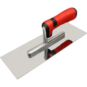 Stainless Steel Flat Finishing Trowel (11" x 4") Concrete Cement Drywall Plastering Tile Masonry Construction Hand Tools