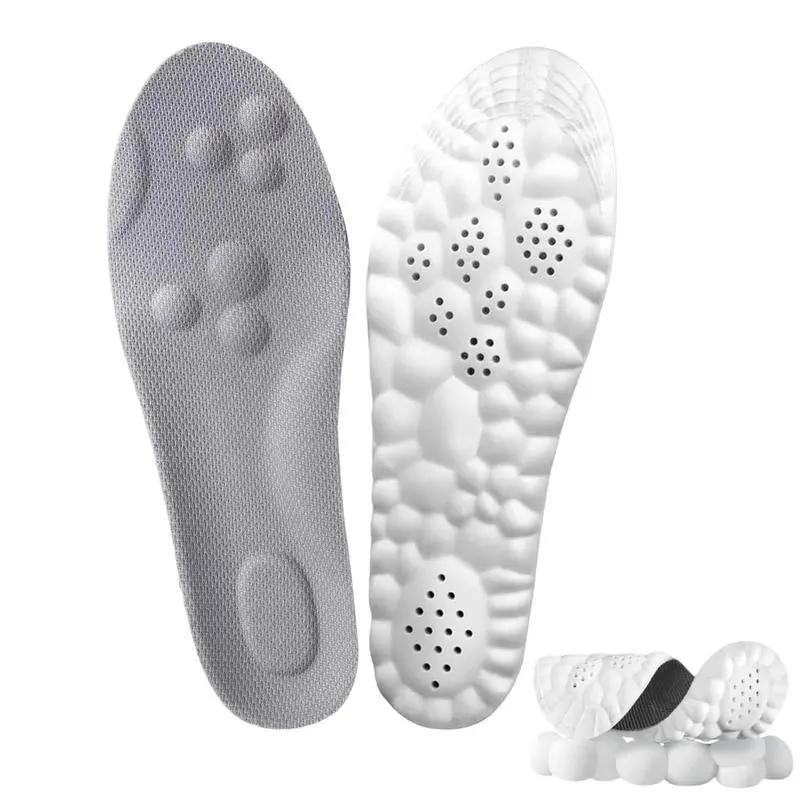 Comfortable and breathable insoles for men and women, breathable and comfortable insoles 4D Insoles - 4D Cloud Technology Insole - Super Soft, Ultra Comfort Insoles, 4D Sports Shoes Insoles, Acupoint Massage Insole for Foot