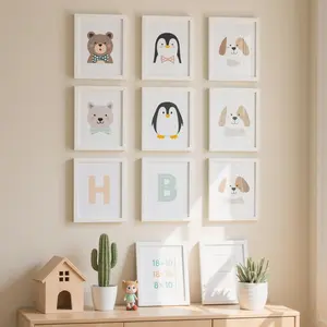 8x10 Picture Frame Set of 6 White Display Frames for 5x7 Pictures with or Without Mat Wall Hanging or Tabletop Gallery Frames White Decor Photo