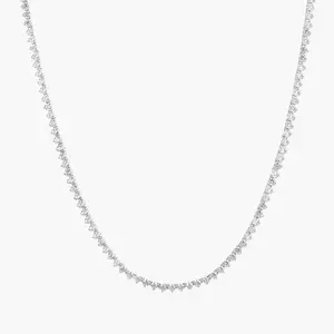 Sterling Silver Francesca Tennis Necklace - Perfect for Any Occasion