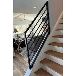 Angled Horizontal Stair Railing / Sloped Stair Banister