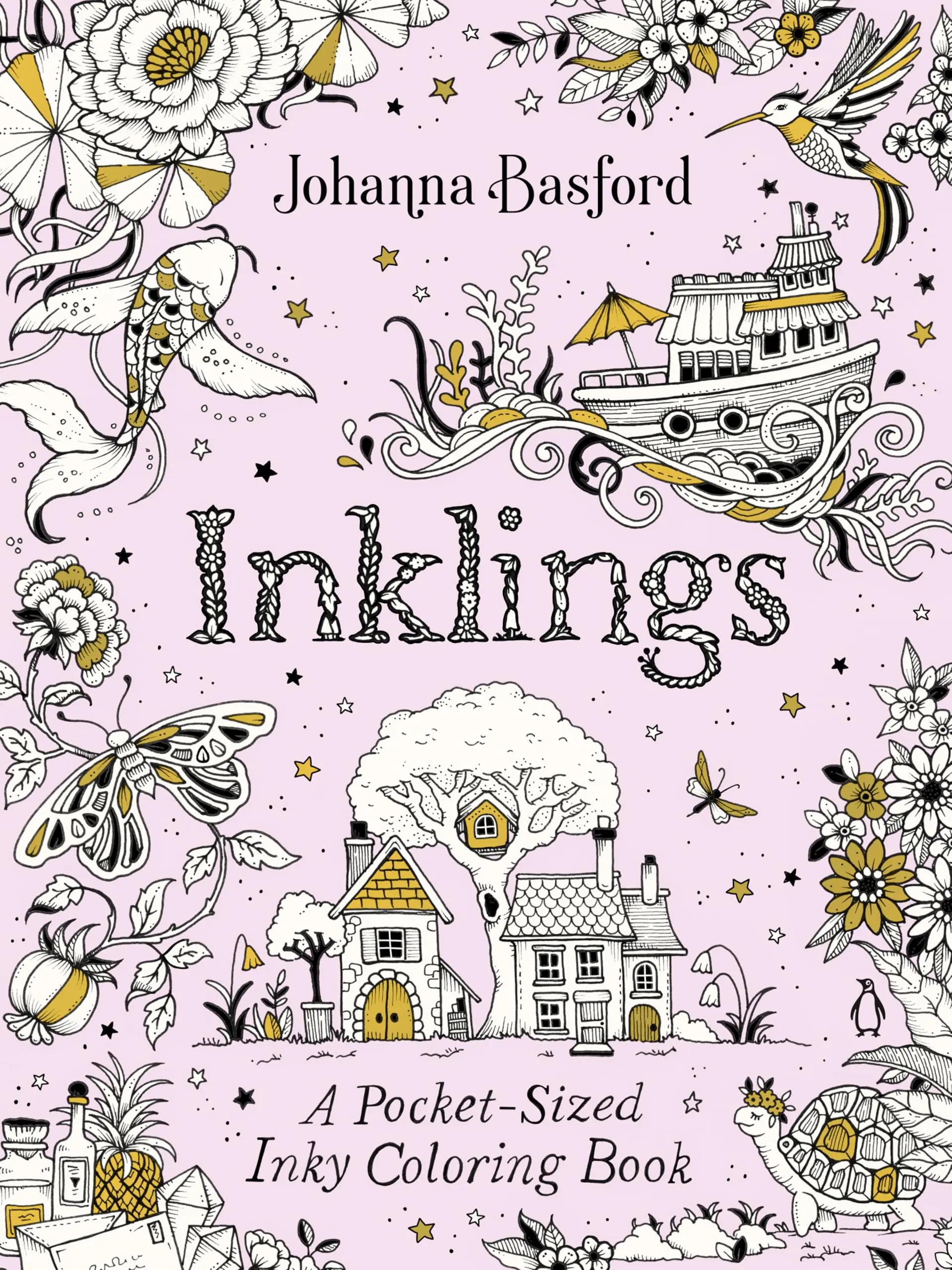 Inklings: A Pocket-Sized Inky Coloring Book -- Johanna Basford - Paperback