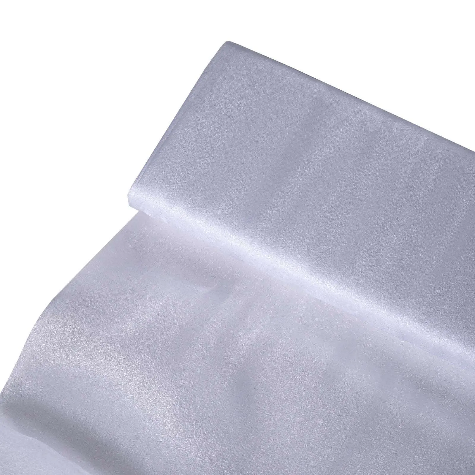 White Solid Sheer Chiffon Fabric Bolt - 54"x10yd DIY Voile Drapery Fabric for Room Decorations, Crafts, Costume Ideas; Ideal for Apartment Decorating, Gifting, Decorating My Apartment