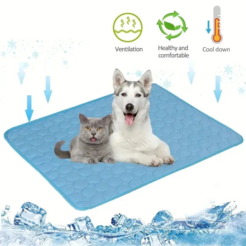 Pet Cooling Mat Breathable Summer Sleeping Pad for Dogs Cats Washable Non Slip Sofa Crate Floor Bed Cover