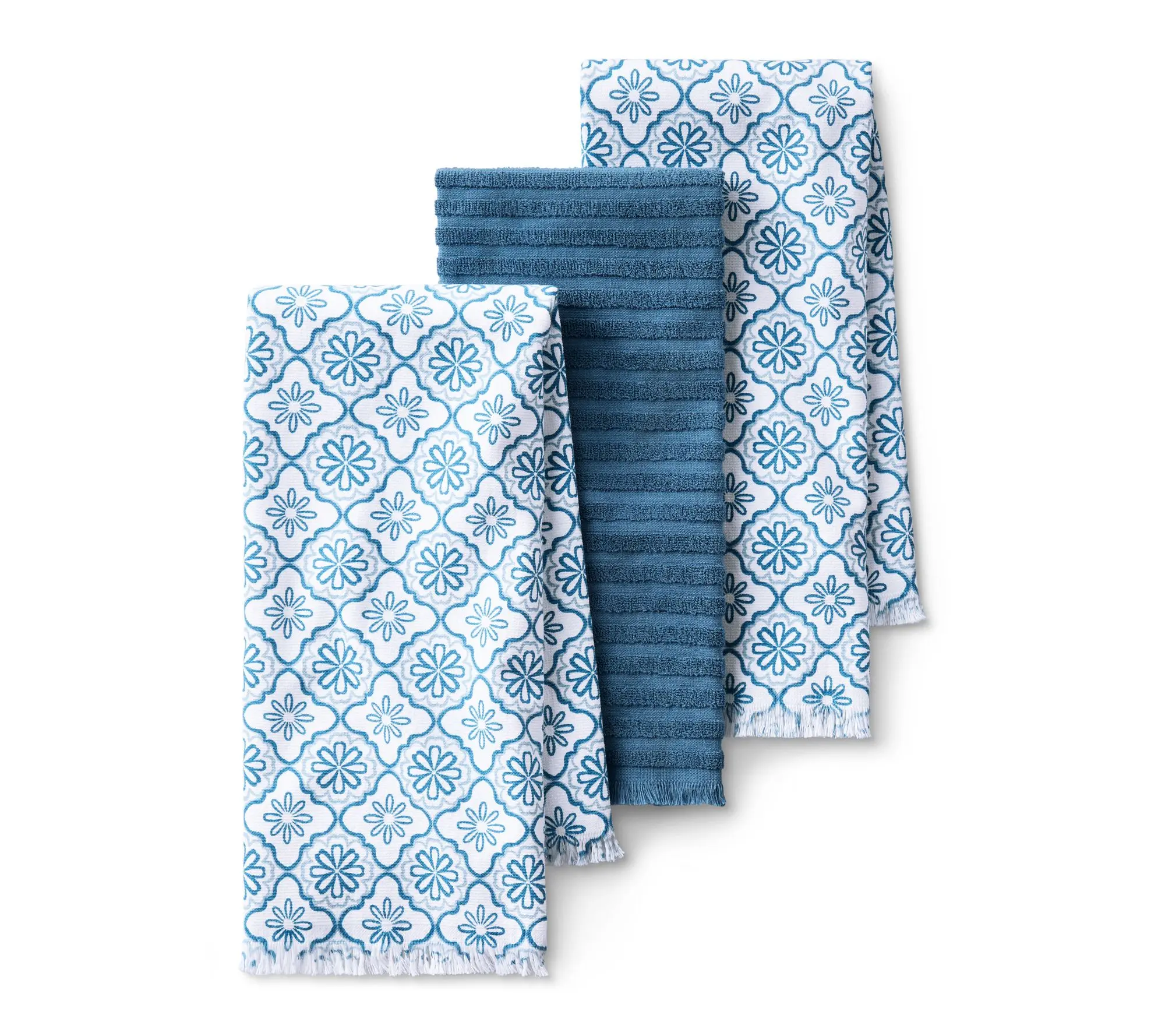 Draper James Geometric Floral Kitchen Towel 3-Pack Set