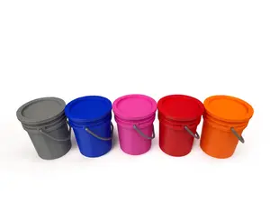 Mini Bucket with Lid 4 Inches Tall 3.5 Inches Wide Versatile for Crafts Organizing and Decorative Uses Stackable Design Home Supplies