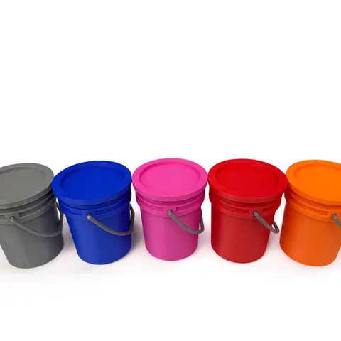 Mini Bucket with Lid 4 Inches Tall 3.5 Inches Wide Versatile for Crafts Organizing and Decorative Uses Stackable Design Home Supplies
