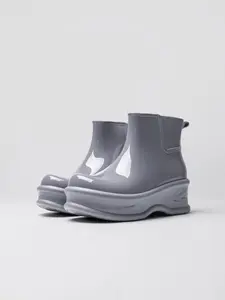 Women's Waterproof Non-slip Rain Boots, Fashionable Design Rain Boots for Outdoor, Casual Rain Shoes for Women & Girls, Footwear