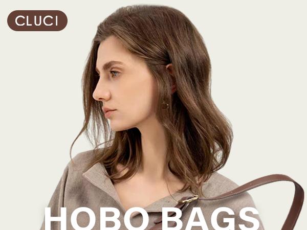 CLUCI TikTokShopSpringGlowUp Brooklyn Hobo Winter Bags for Women, Soft Vegan Leather Purses with Adjustable Strap, Lightweight Shoulder Bag, Stylish Tote Handbag