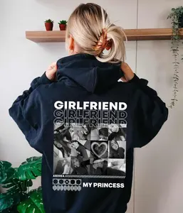 Custom Photo Collage Hoodie – Only You Girlfriend Gift, Personalized Back Print · Aesthetic Cotton/Polyester Tops Longsleeve