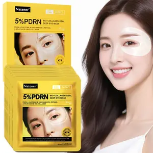 15 Pairs 5% PDRN Under Eye Patches, 6-in-1 Bio-Collagen 360° Eye Patches for puffy eyes, dark circles & Wrinkle | 2% Caffeine, Kojic acid, Retinol, Hyaluronic, Niacinamide | Korean Eye Care