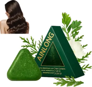 Nature Triangle Shampoo Bar, Green Shampoo Bar, Usman Grass hampoo ar, Gentle Cleansing & Nourishing Care for All Hair Types