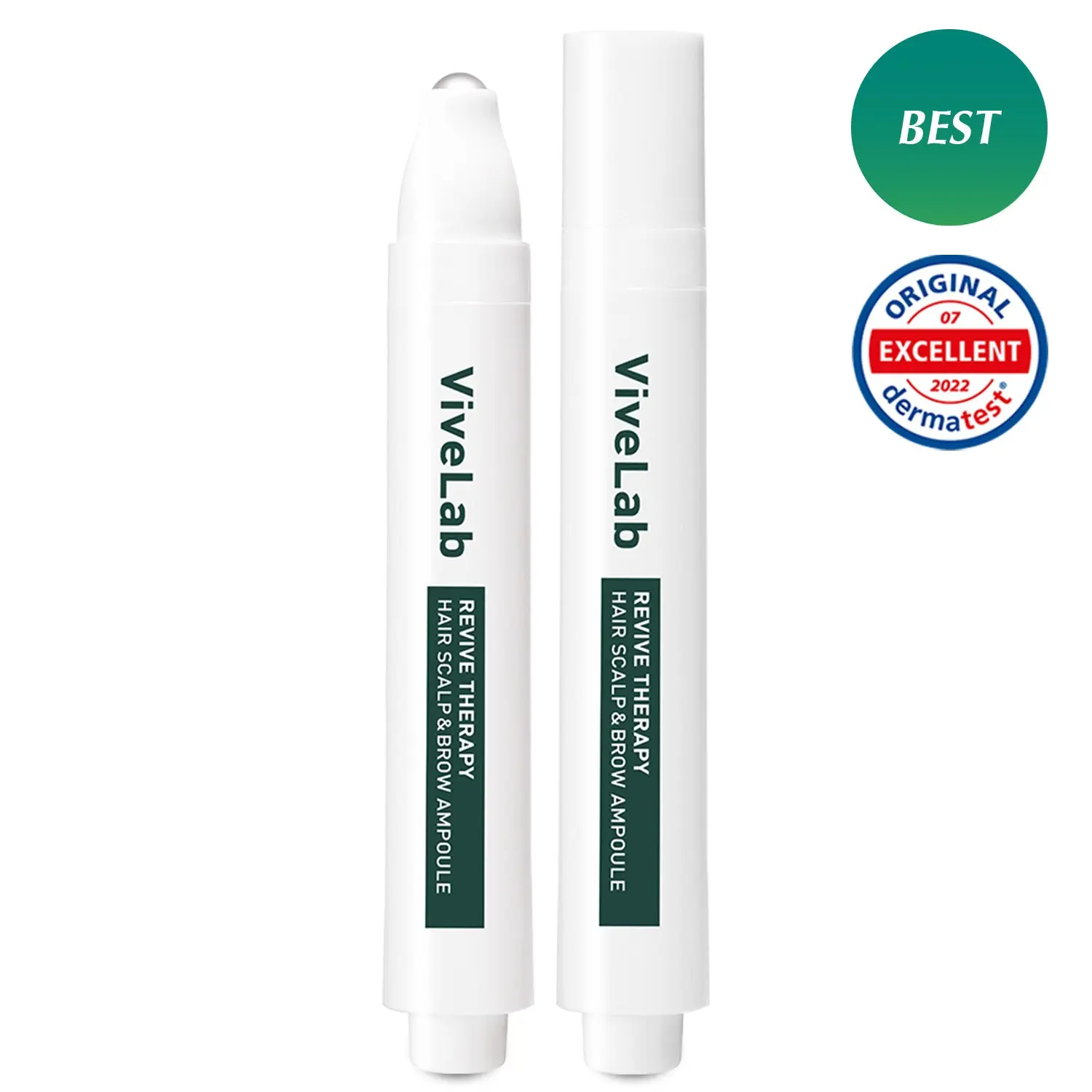 Rosemary & Multi-Peptide Hair Growth Roll On Scalp Serum for Hair Thinning & Density | Precision Scalp Applicator | Clinical Blend for Thicker, Fuller and Healthier Looking Hair Solution | ViveLab