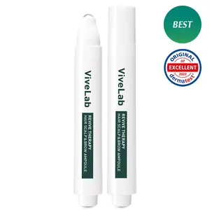 Rosemary & Multi-Peptide Hair Growth Roll On Scalp Serum for Hair Thinning & Density | Precision Scalp Applicator | Clinical Blend for Thicker, Fuller and Healthier Looking Hair Solution | ViveLab