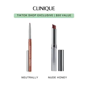 Clinique Nude Lip Duo - Quickliner for Lips + Almost Lipstick