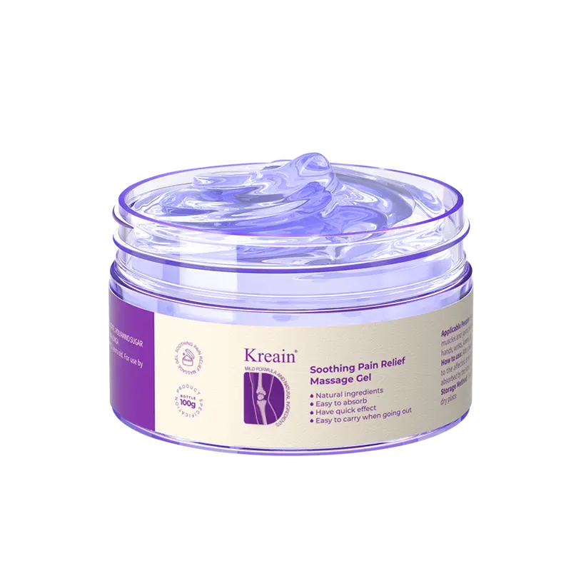 Kreain Soothing Pain Relief Massage Gel - Plant-Based Ingredients & Sodium Chondroitin Sulfate for Joint Nourishment & Soreness Relief-01 Natural Pain Relief Gel-02