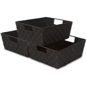 Sorbus Woven Basket Bin Set