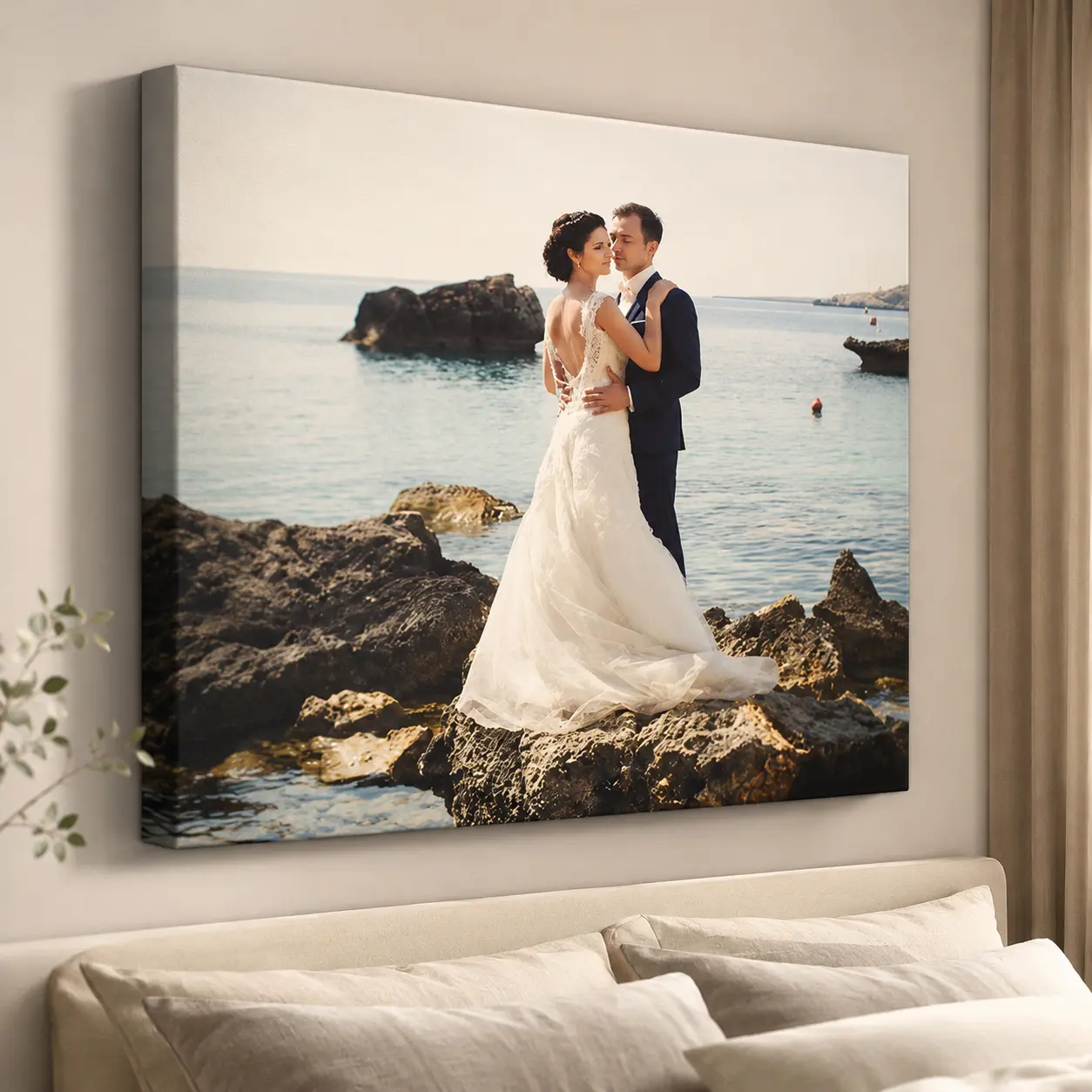 Custom Photo Canvas Wall Art for Bedroom, Living Room & Corridor Decor, Personalized Home Wall Gift